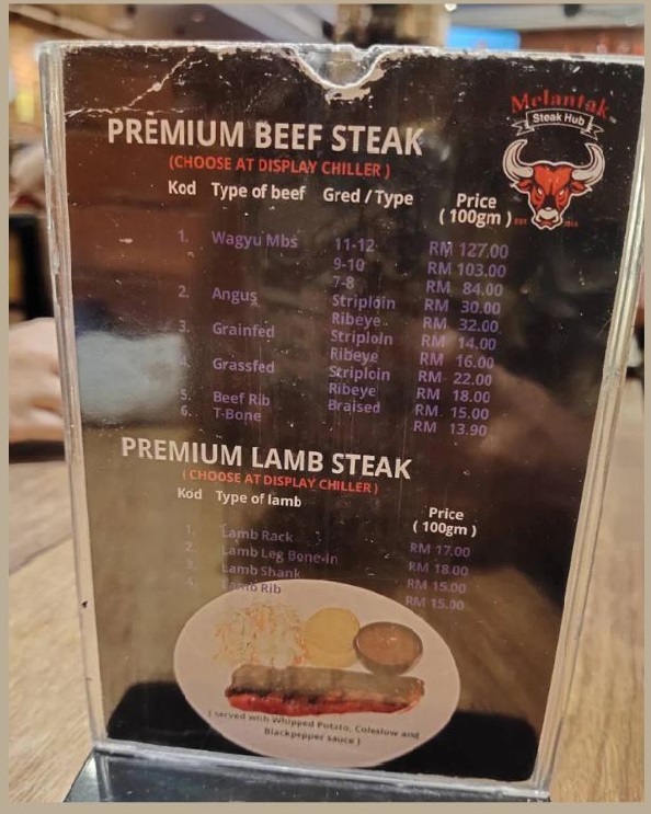 Menu Steak Melantak