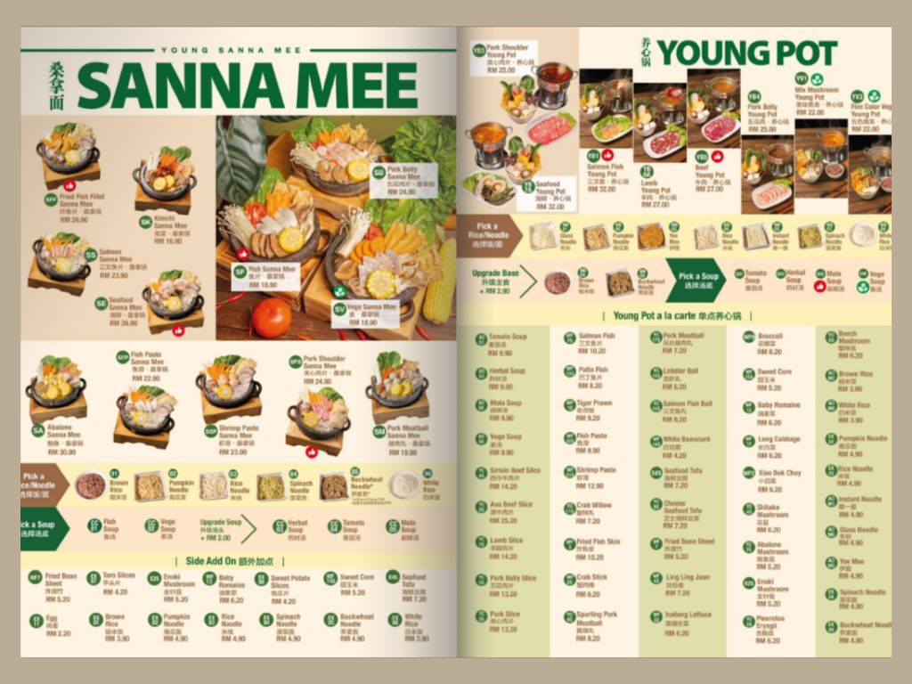 √ Senarai Menu Young Sanna Mee Malaysia dan Harga August 2024 - Senaraimenu