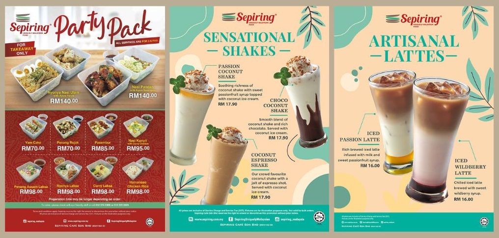 Senarai Menu Promosi Sepiring Malaysia