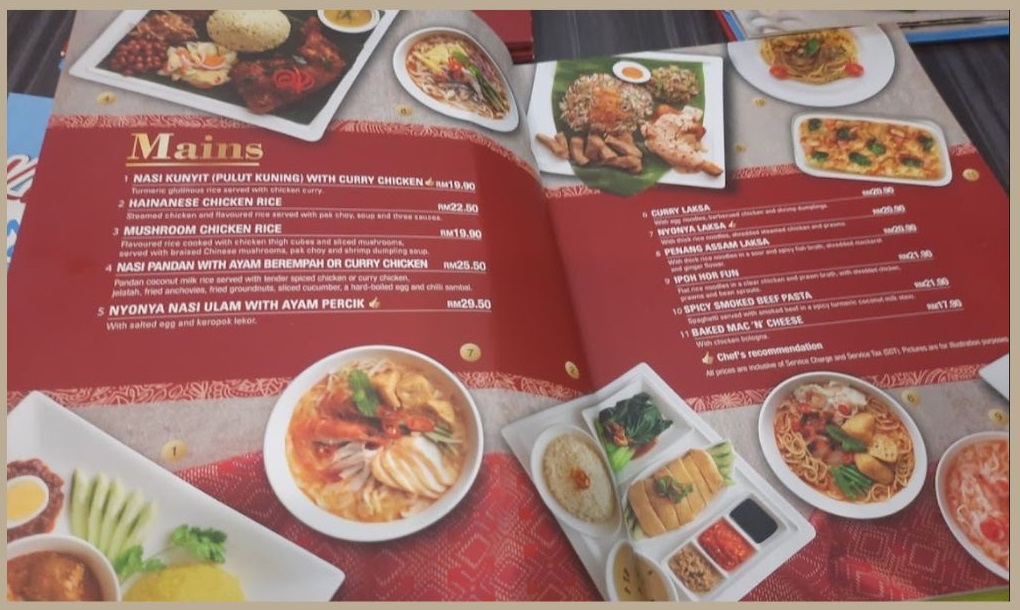 Senarai Menu Sepiring Malaysia